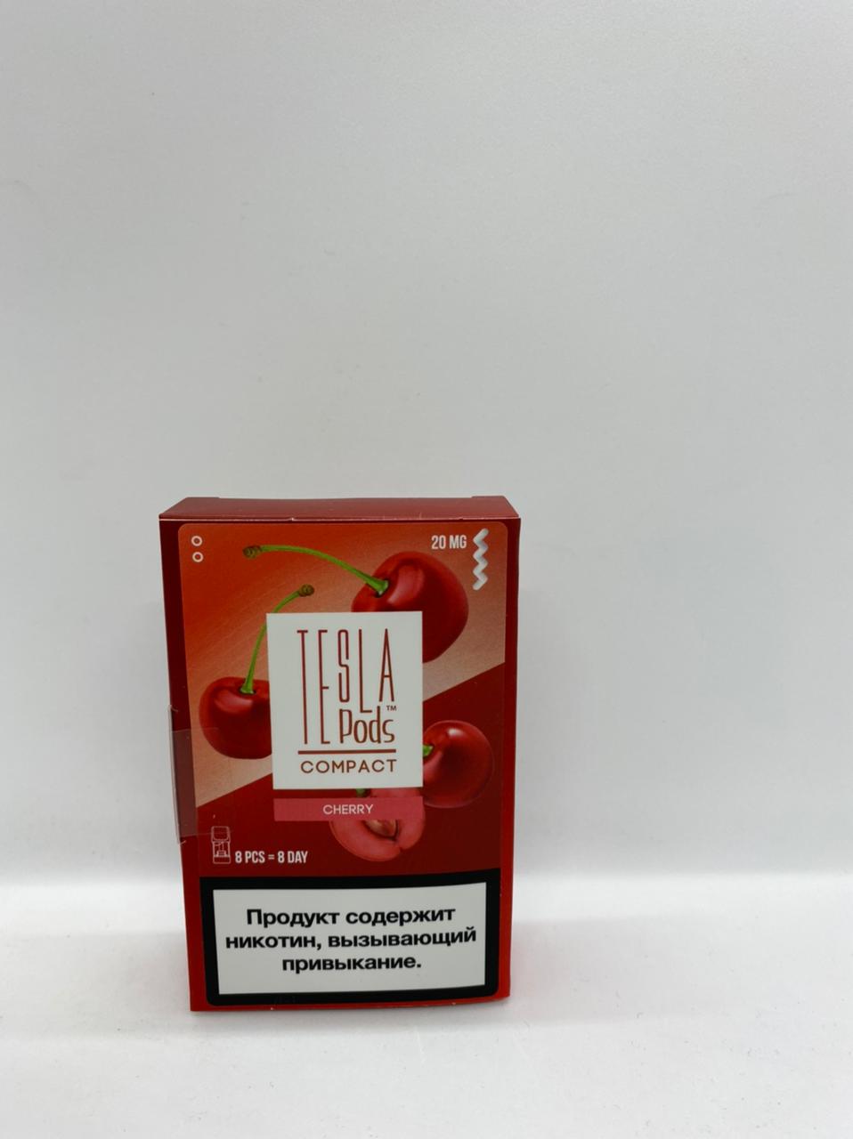 Набор TESLA pods Картридж Cherry 2% (8 картриджей) compact для Logic с доставкой по Москве и России