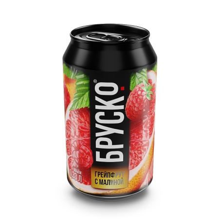 Напиток BRUSKO Грейпфрут с малиной (0,33 мл)                                                        