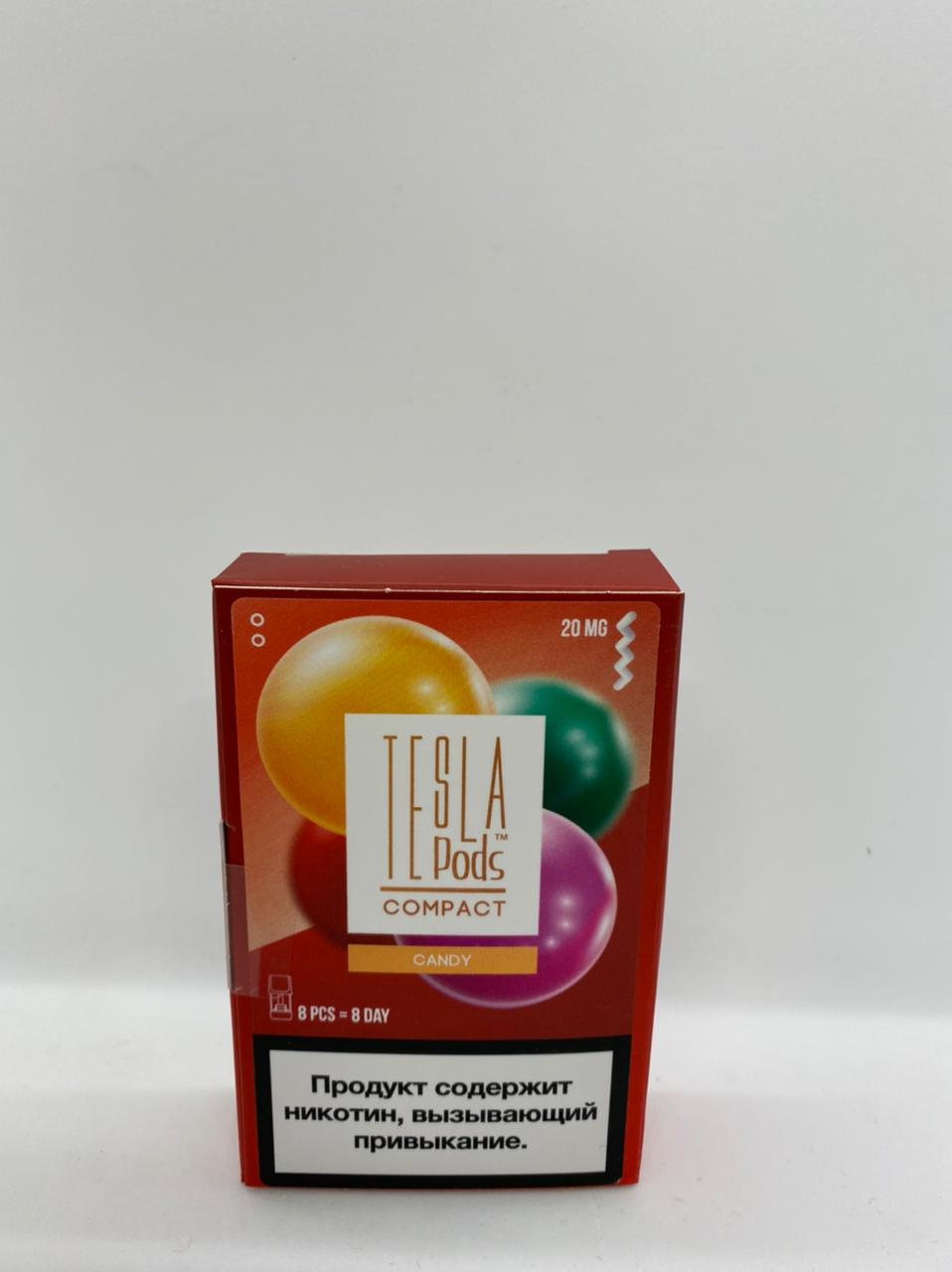 Набор TESLA pods Картридж Candy 2% (8 картриджей) compact для Logic с доставкой по Москве и России